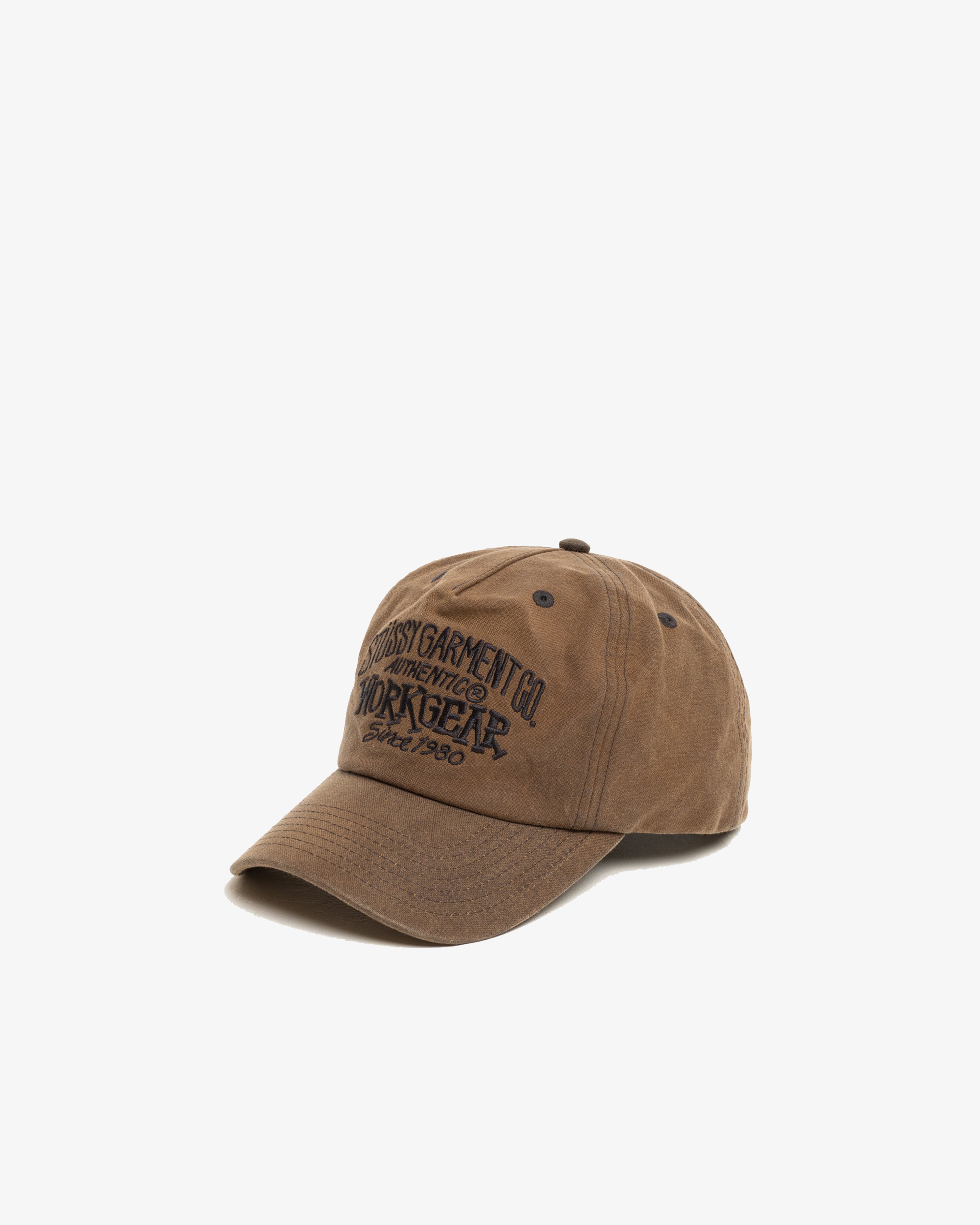 STUSSY: Md Workgear Waxed Cap (Brow) | DSMG E-SHOP