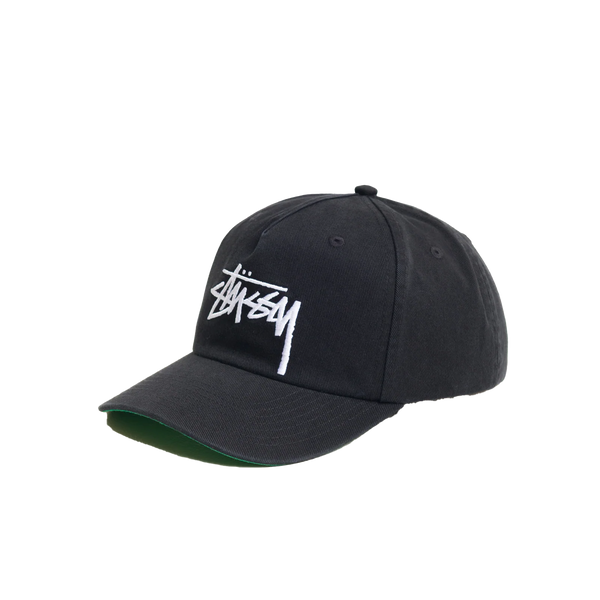 STUSSY - Big Stock Mid Depth Cap - (Black)