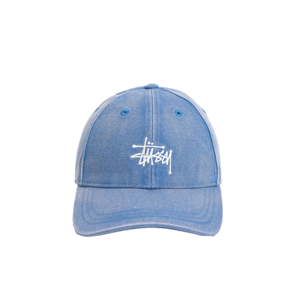 STUSSY - Lp Washed Basic Canvas Cap - (Blue)
