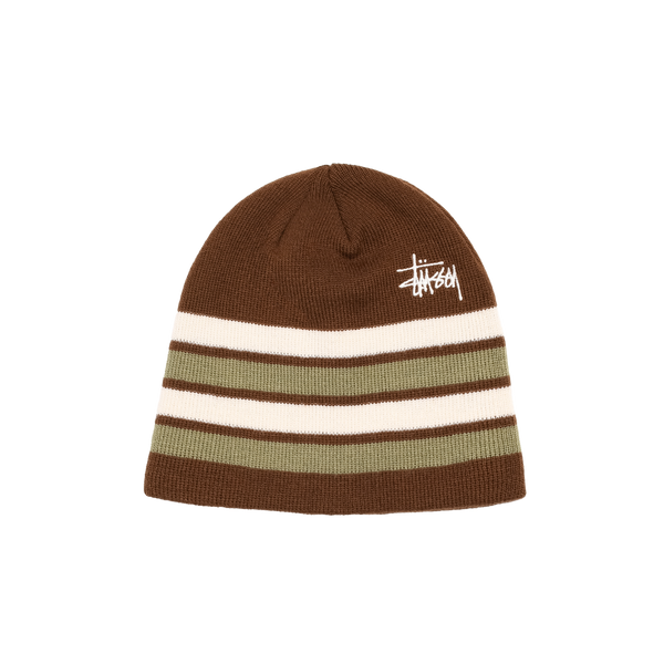 STUSSY - Skullcap Basic Striped - (Brow)