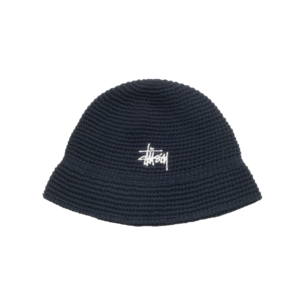 STUSSY - Basic Linen Knit Bucket - (Black)