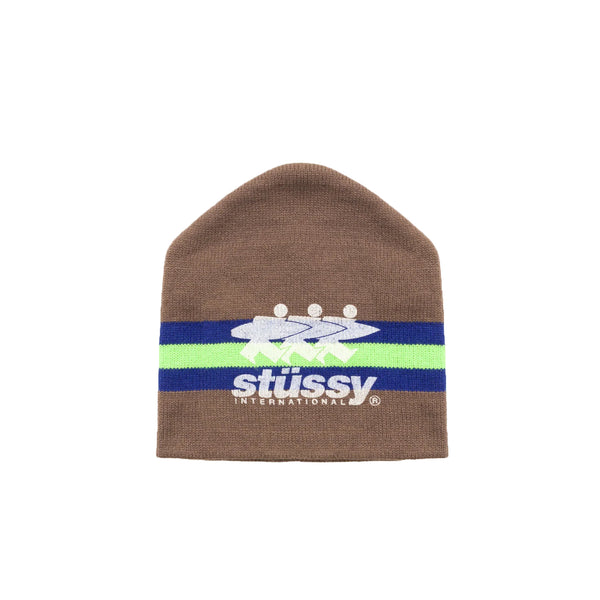 STUSSY - Stripe Ski Beanie - (Tan)
