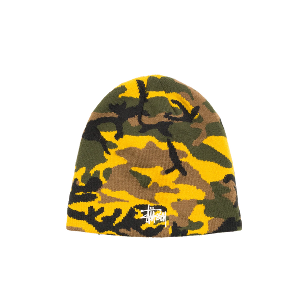 STUSSY - Basic Jacquard Skullcap - (Yellow Camo)