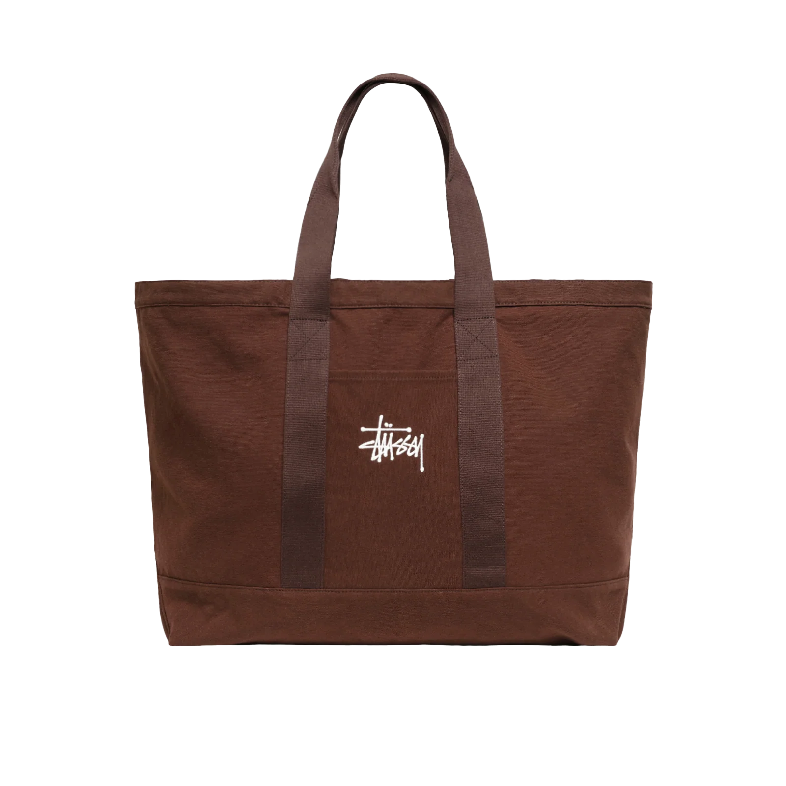 Stüssy ブラウン エクストララージ トートバッグ ステューシー STUSSY: Canvas Extra Large Tote Bag (Brown) | DSMG E-SHOP