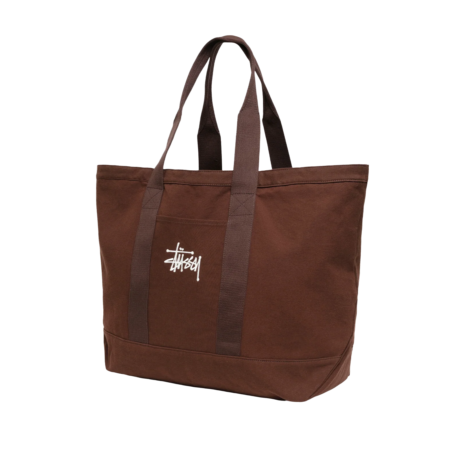 STUSSY: Canvas Extra Large Tote Bag (Brown) | DSMG E-SHOP STUSSY: Canvas Extra Large Tote Bag (Brown) | DSMG E-SHOP