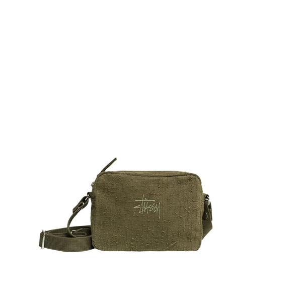 STUSSY - Needle Punch Side Pouch - (Olive)