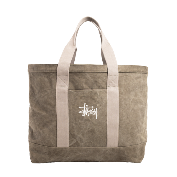 STUSSY - Waxed Canvas Xl Tote Bag - (Ston)