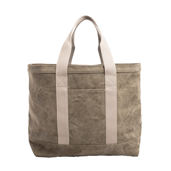 STUSSY - Waxed Canvas Xl Tote Bag - (Ston)