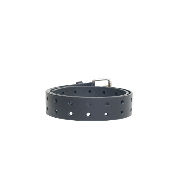 STUSSY - Leather Punch Out Belt - (Black)