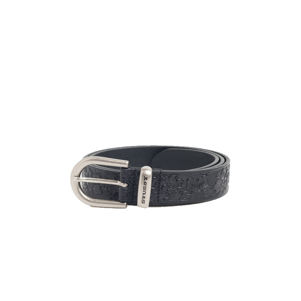 STUSSY - Leather Hawaiian Belt - (Black)