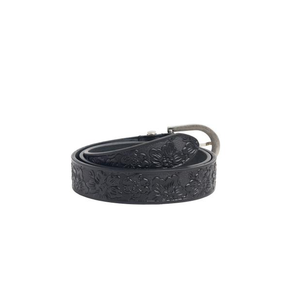 STUSSY - Leather Hawaiian Belt - (Black)