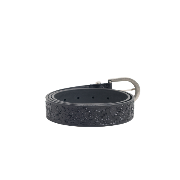 STUSSY - Leather Hawaiian Belt - (Black)