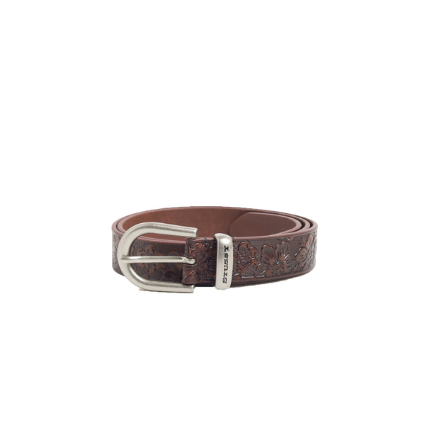 STUSSY - Leather Hawaiian Belt - (Brown)