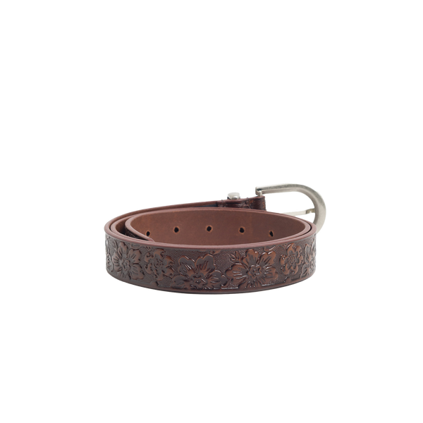 STUSSY - Leather Hawaiian Belt - (Brown)