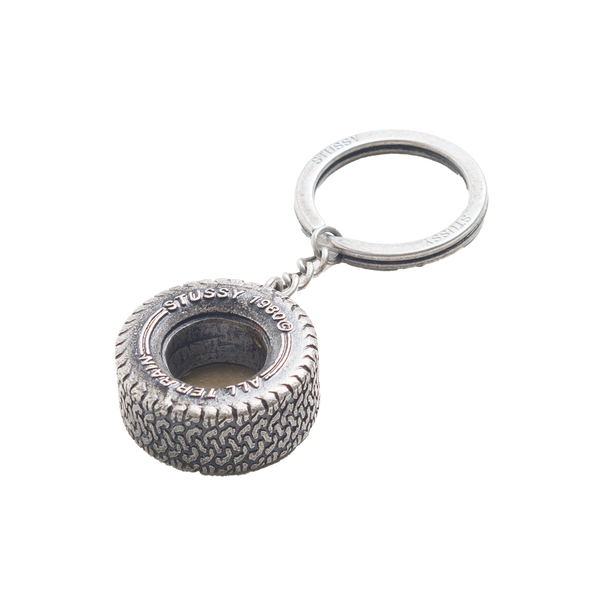 STUSSY - Tire Keychain - (Silver)