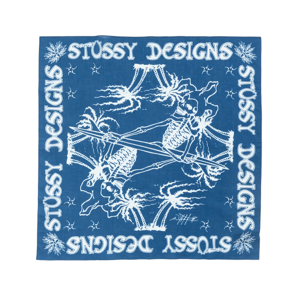 STUSSY - Surf Joker Bandana - (Blue)