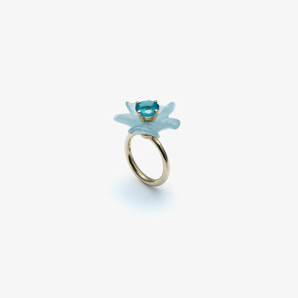SOPHIE JOANNE - Blue Chalcedony Ring - (Yg)