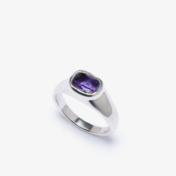 FREDERICK GROVE - Silver Bezel Amethyst - (Purple)