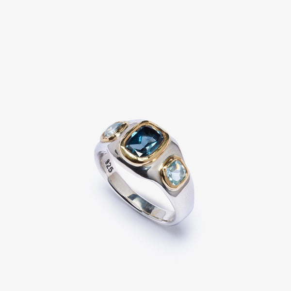 FREDERICK GROVE - Triple Bezel Topaz - (Blue)