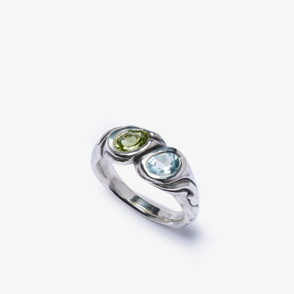 FREDERICK GROVE - Twin Ring Topaz & Peridot - (Multi)