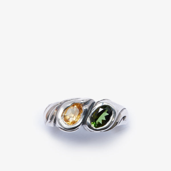 FREDERICK GROVE - Twin Ring Tourm & Citrine - (Multi)