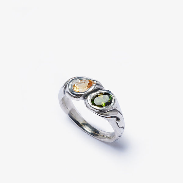 FREDERICK GROVE - Twin Ring Tourm & Citrine - (Multi)