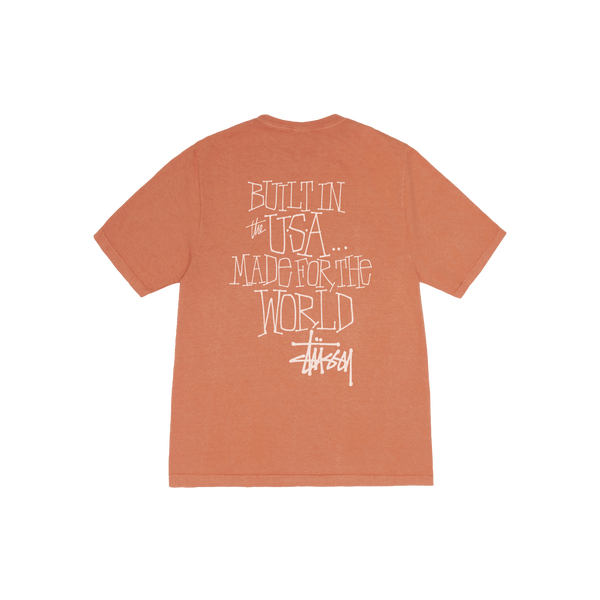 STUSSY - Built In Usa Pig. Dyed Tee - (Rust)