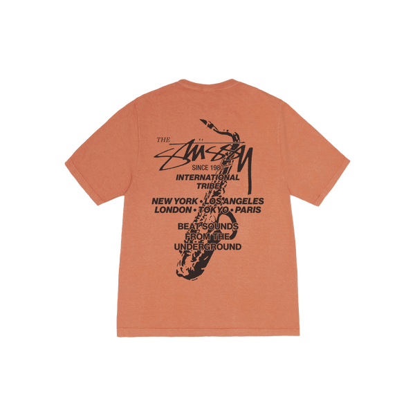 STUSSY - Beat Sounds Pig. Dyed Tee - (Rust)