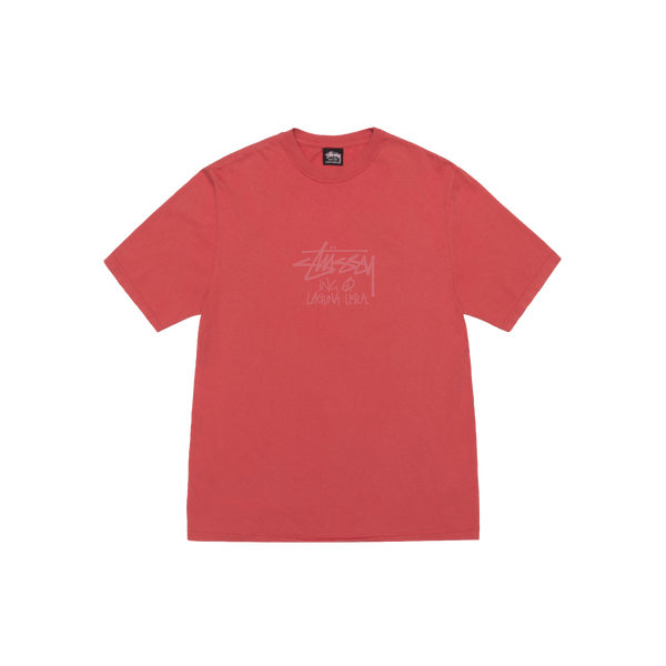 STUSSY - Laguna Usa Pig. Dyed Tee - (Guav)