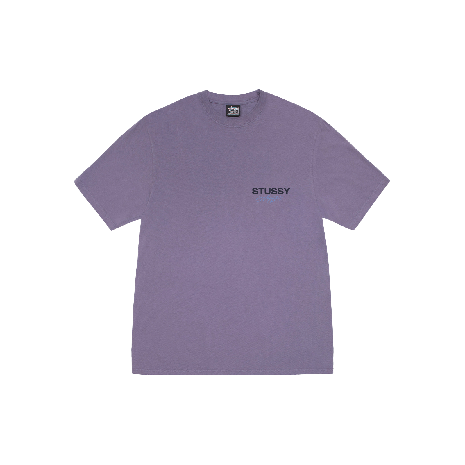 STUSSY: Surf Club Pig. Dyed Tee (Grape) | DSMG E-SHOP