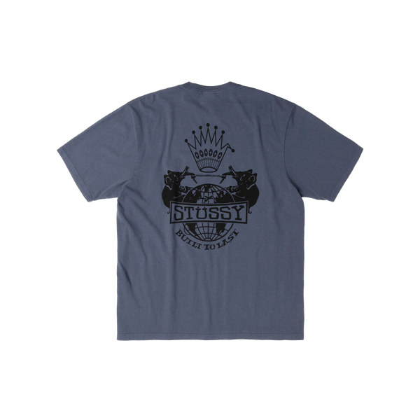 STUSSY - Built To Last Pig. Dyed Tee - (Navy)