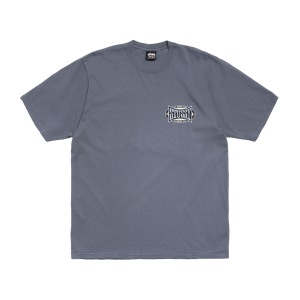 STUSSY - Champion Oval Pig. Dyed Tee - (Navy)