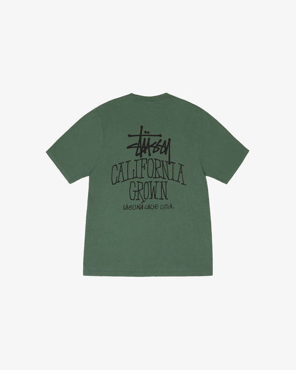 STUSSY - Cali Grown Pig. Dyed Tee - (Pine)