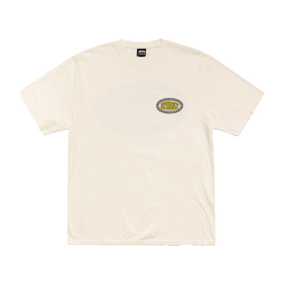 STUSSY: Tile Oval Pig. Dyed Tee (Natl) | DSMG E-SHOP STUSSY: Tile Oval Pig. Dyed Tee (Natl) | DSMG E-SHOP