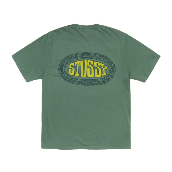 STUSSY - Tile Oval Pig. Dyed Tee - (Pine)