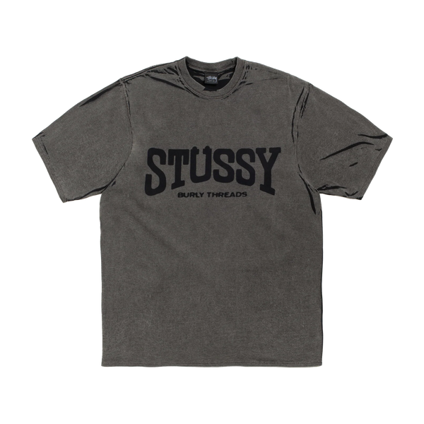 STUSSY - Burly Stone Washed Tee - (Black)