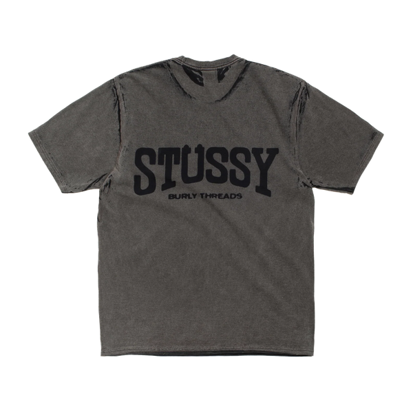 STUSSY - Burly Stone Washed Tee - (Black)