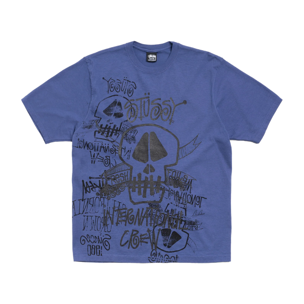 STUSSY - Skulls Tee Pigment Dyed - (Indo)