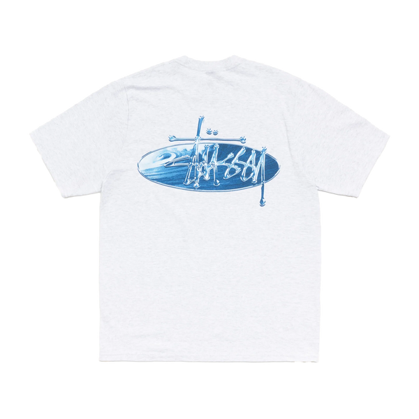 STUSSY - Wave Oval Tee - (Ashh)