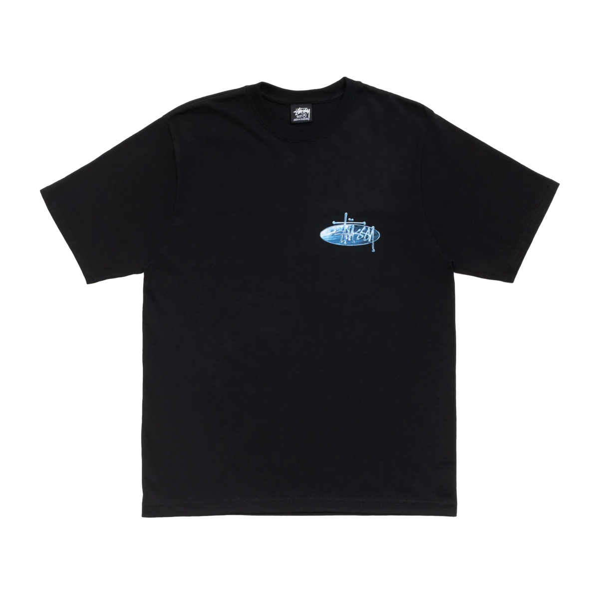 STUSSY: Wave Oval Tee (Black) | DSMG E-SHOP