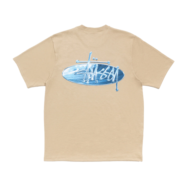 STUSSY - Wave Oval Tee - (Khak)