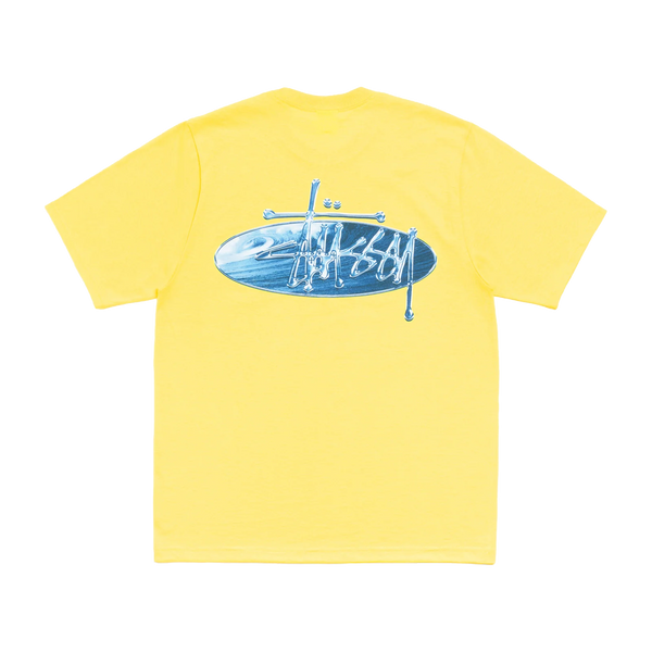 STUSSY - Wave Oval Tee - (Lemo)