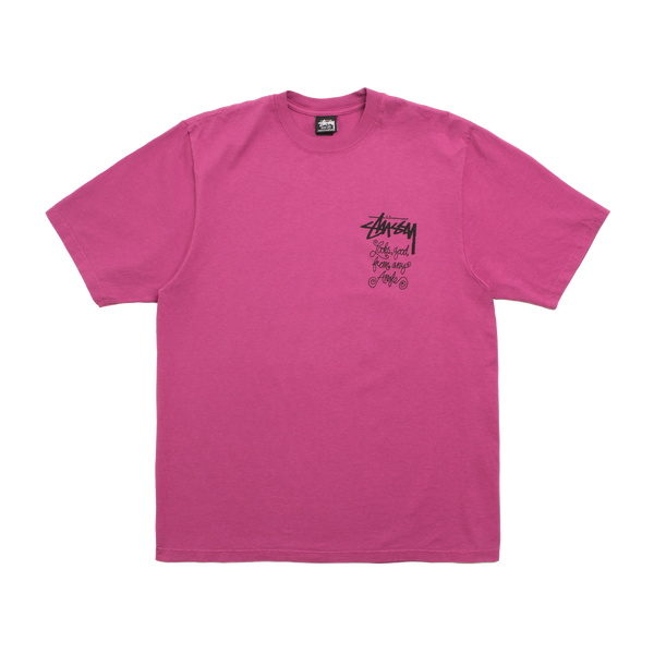 STUSSY - Any Angle Pig. Dyed Tee - (Berr)