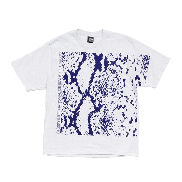 STUSSY - Snakeskin Tee - (Ash Heather)