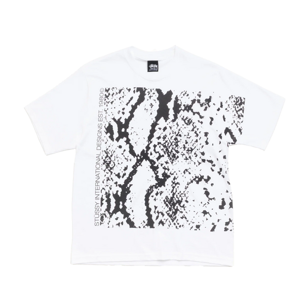 STUSSY - Snakeskin Tee - (White)