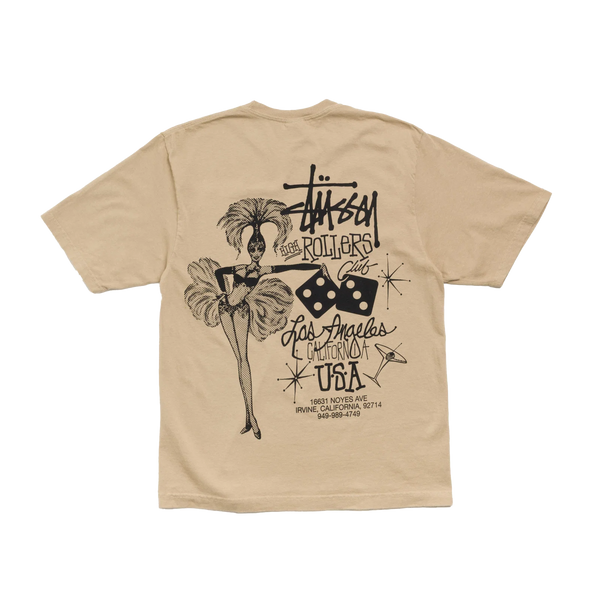 STUSSY - High Rollers Pig. Dyed Tee - (Rock)
