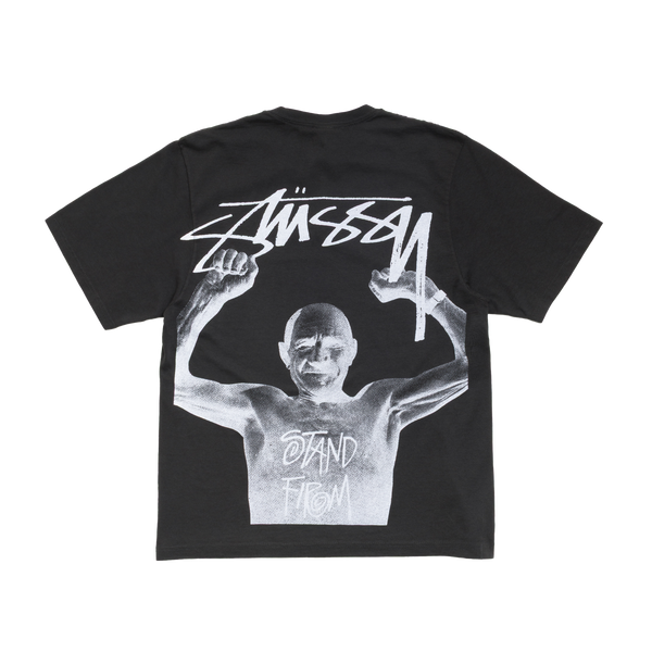 STUSSY - Stand Firm Pig. Dyed Tee - (Faded Black)