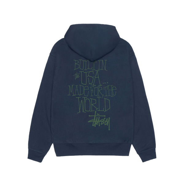 STUSSY - Built In Usa Hood - (Navy)