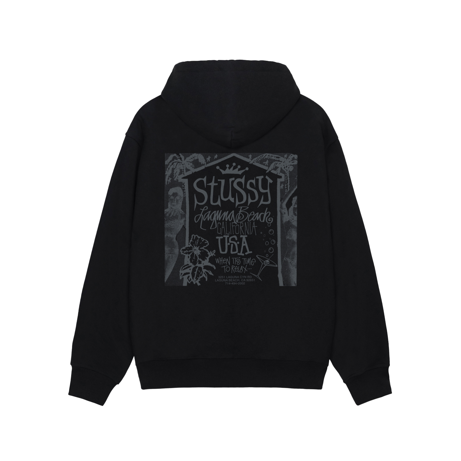 STUSSY: Beach House Hood (Black) | DSMG E-SHOP