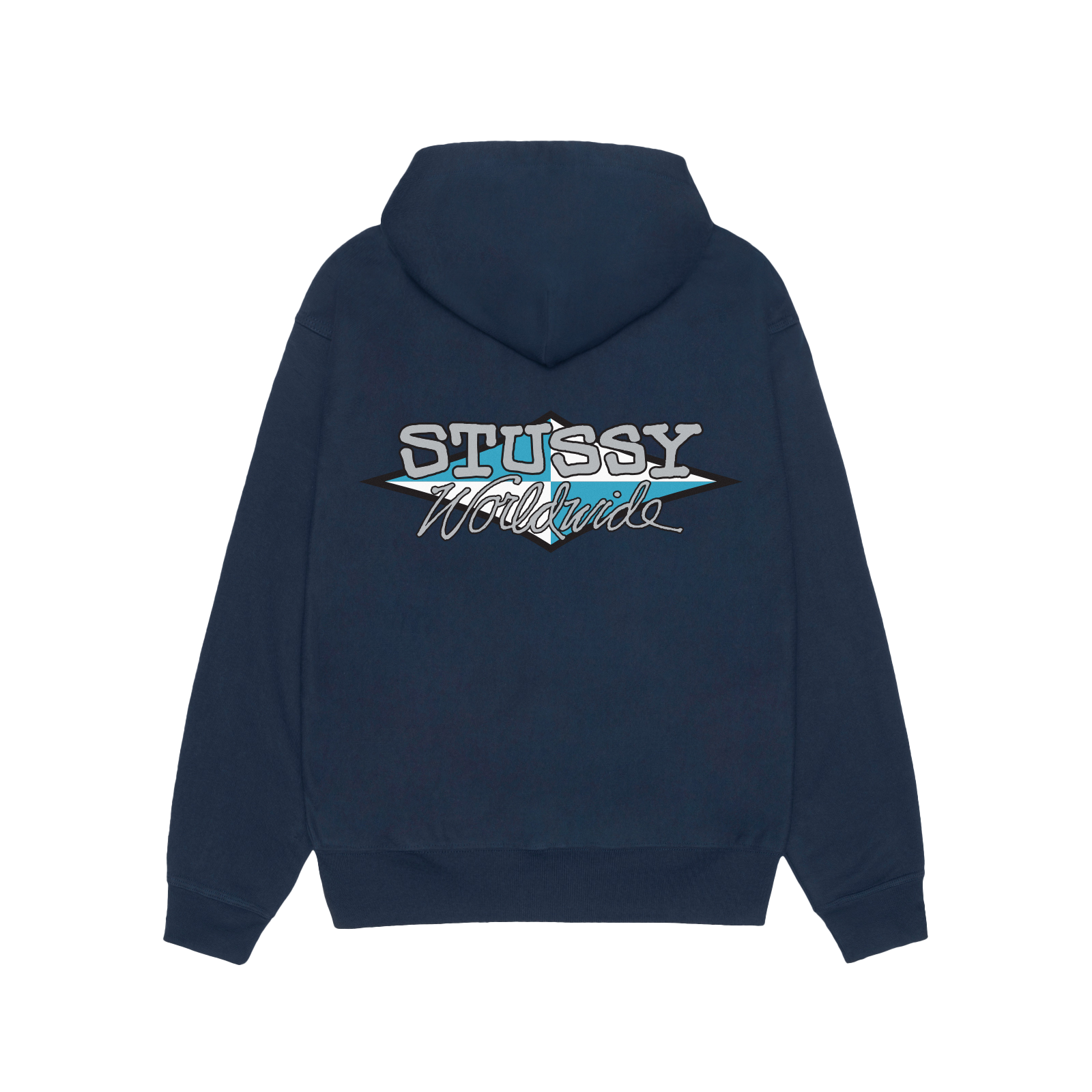STUSSY: Worldwide Diamond Hood (Navy) | DSMG E-SHOP